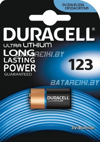  DURACELL Lithium CR123A BP