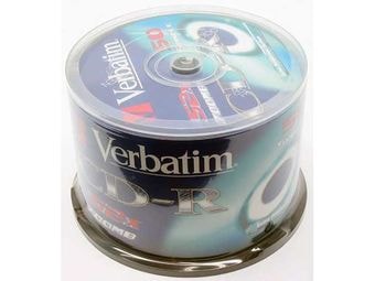 CD-R  Verbatim 700Mb Verbatim DL Extra Protection 52x CakeBox 50 . 043351