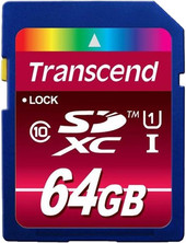   Transcend SDXC UHS-I (Class 10) 600x Ultimate 64GB (TS64GSDXC10U1)