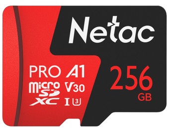   Netac MicroSDXC 256GB V30/A1/C10 Netac P500 Extreme Pro  